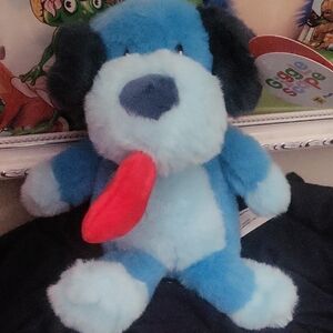 Blue Plush Dog Toy